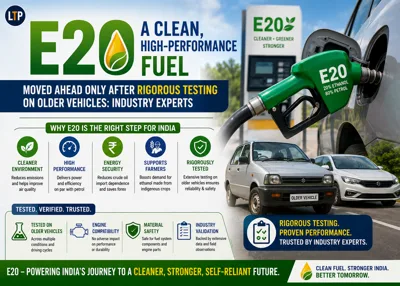 E20 a Clean, High-Performance Fuel; Moved Ahead Only After Rigorous Testing on Older Vehicles: Industry Experts