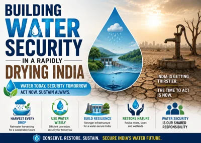 Building water security in a rapidly drying India